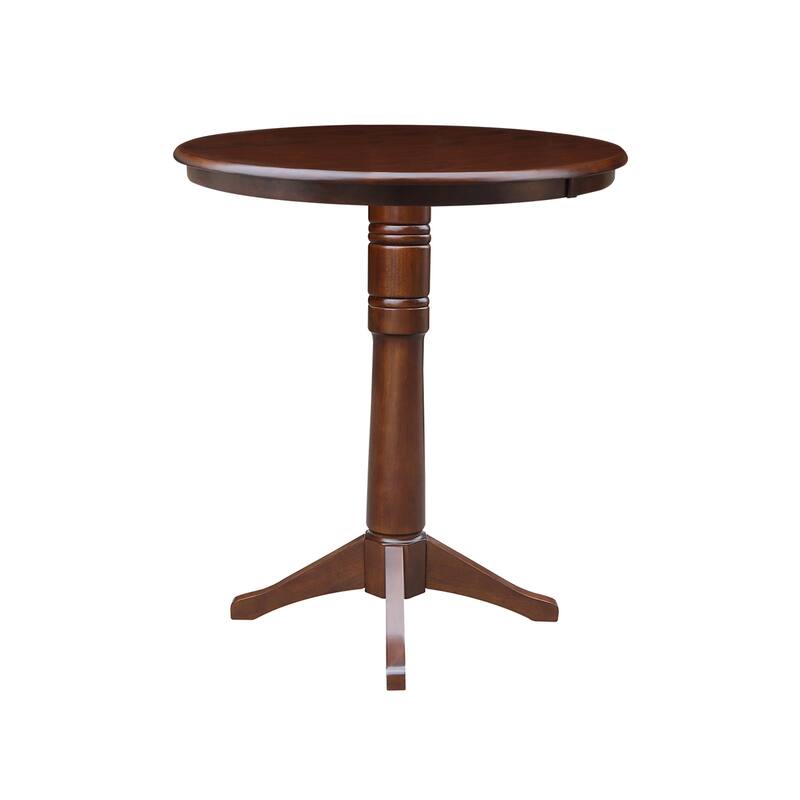36" Round Pedestal Table - Espresso