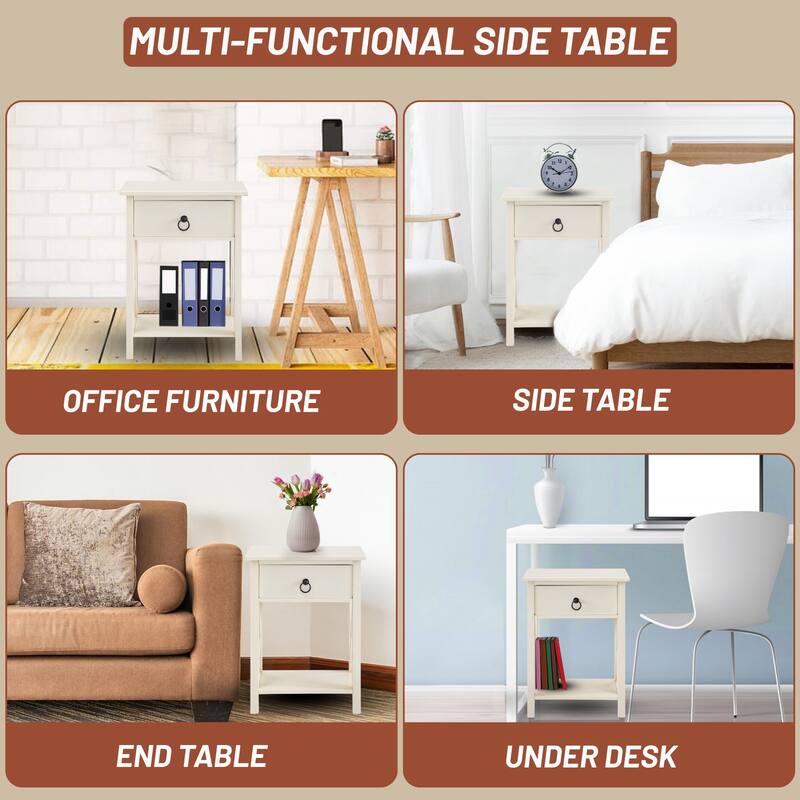 Wooden Side Tables Bedroom Night Stands for Bedrooms Small Nightstand