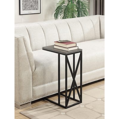 Modern C Shape End Table - Versatile Side Table for Living Room, Bedroom, Sofa, Couch - 24