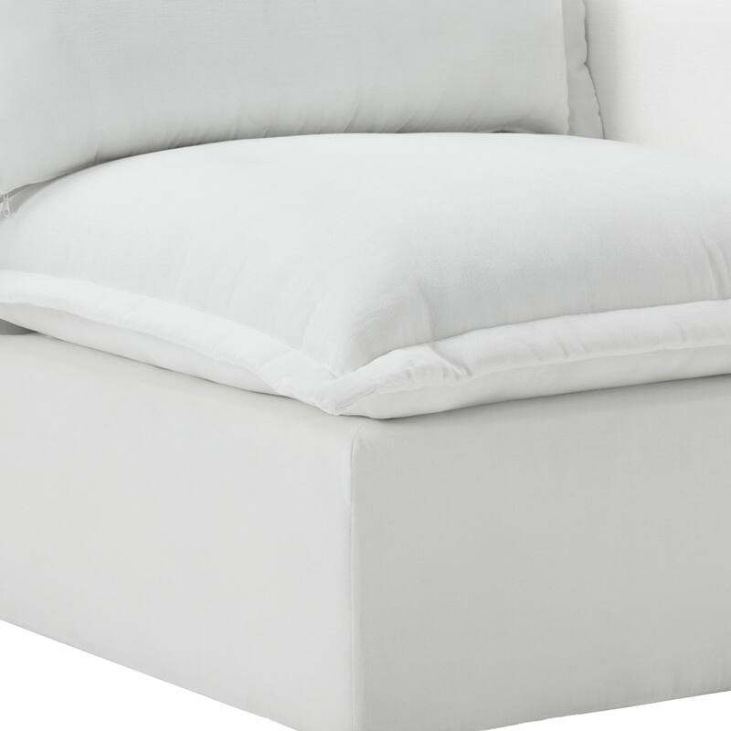 42"W Chenille Upholstered No Assembly Corner Chair