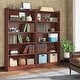 preview thumbnail 20 of 23, 72-inch Bookcase, Modern 6-Tier White Bookshelf, Wood Display Shelf