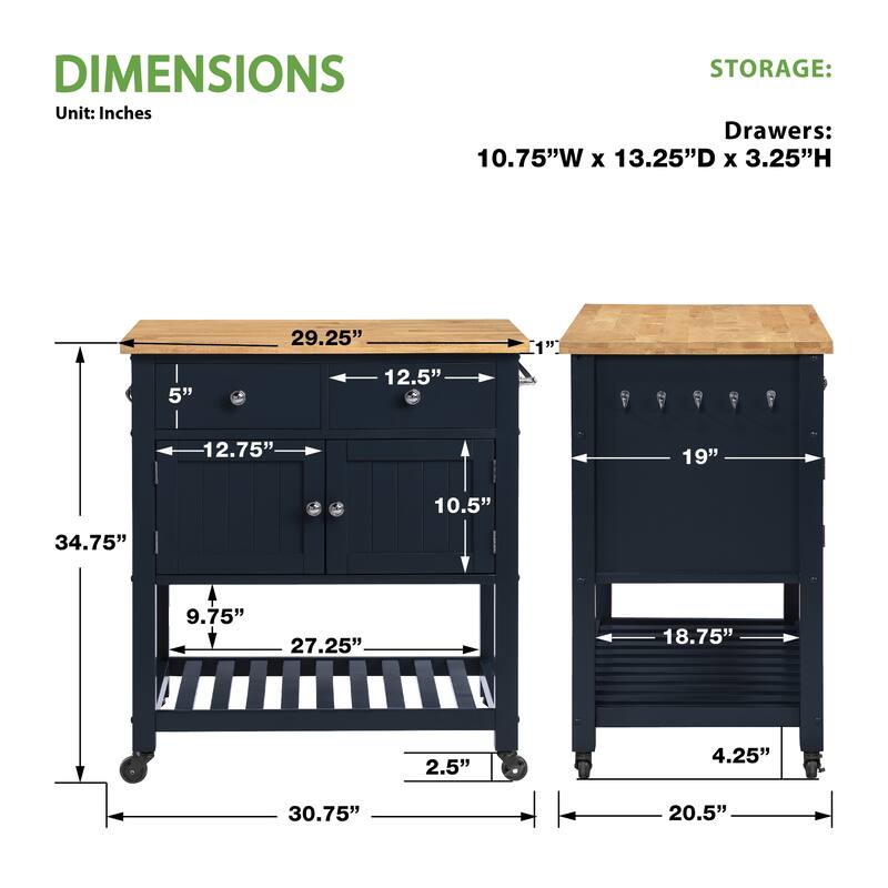 Stirling Kitchen Cart