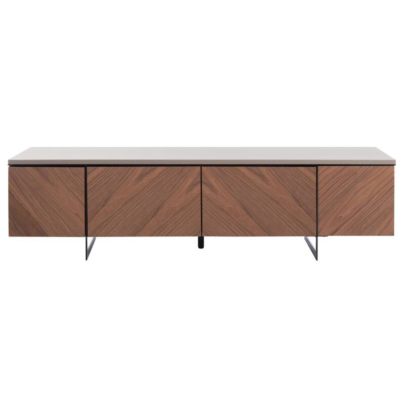 SAFAVIEH Couture Stine Chevron 60-inch TV Stand - 60" W x 16" L x 16" H - 60Wx16Dx16H