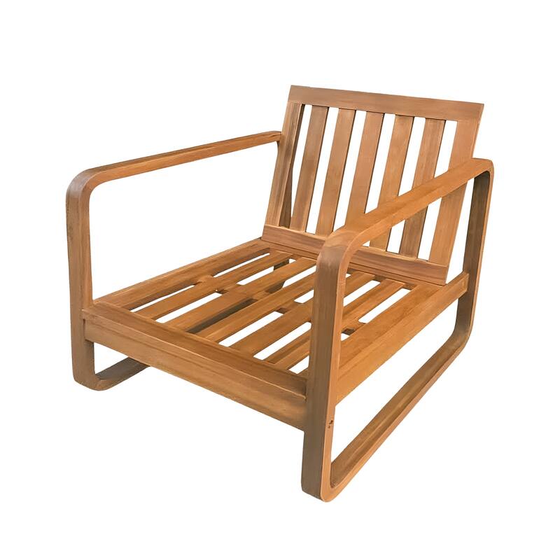 Christopher Knight Home - Outdoor Acacia Wood Lounge Chair with Cushions