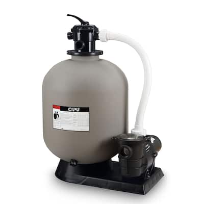 16-Inch Above Ground Swimming Pool Sand Filter System with 0.75 HP Pump - 16"