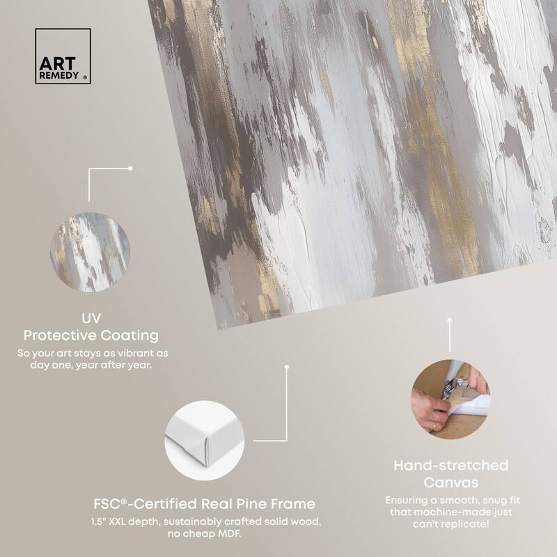 Flooding Gold I Canvas by Art Remedy, Gallery Wrapped