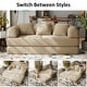 preview thumbnail 20 of 47, Convertible Sleeper Sofa Bed with Pillows, 4-in-1 Corduroy Folding Mattress Couch