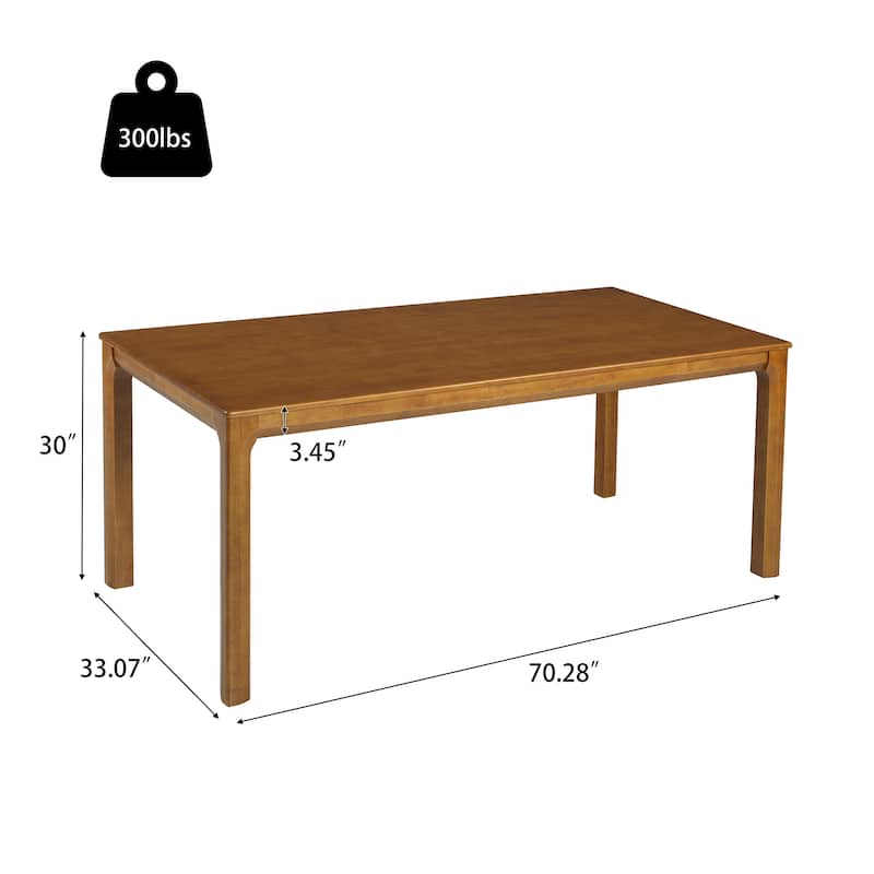 Christopher Knight Home - Ave Minimalist Modern 70.28" Wood Rectangular Dining Table for Kitchen & Dining Room