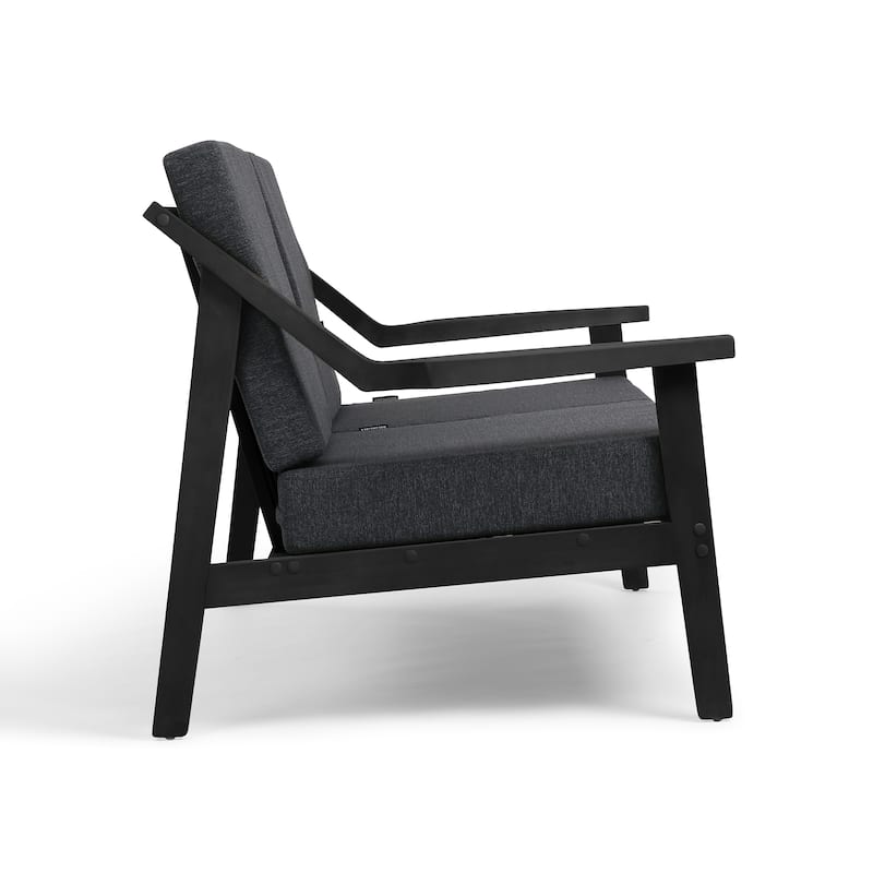 Outdoor Conversation Set Patio Cushioned Chair, Loveseat with Tables