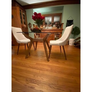 Carson Carrington Videbaek Walnut Dining Table Base - 30.25" x 28.75" x 30.25"