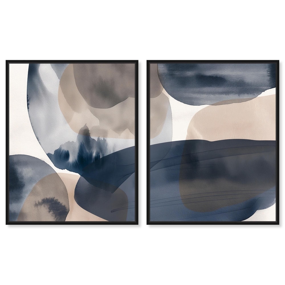 Rust and Noir Canvas Set of 2 by Art Remedy