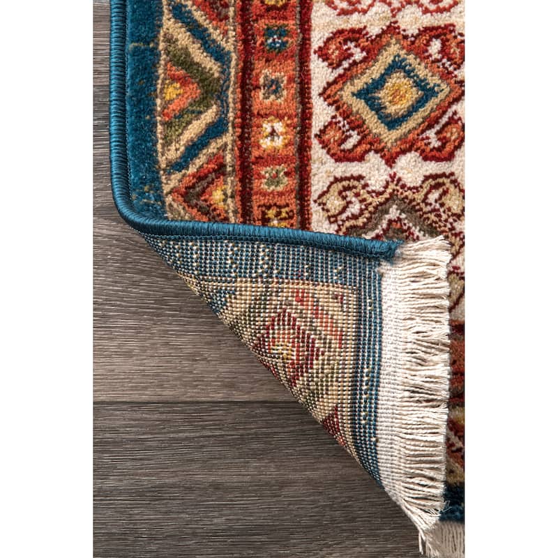 Nuloom Traditional Tribal Diamond Emblems Area Rug