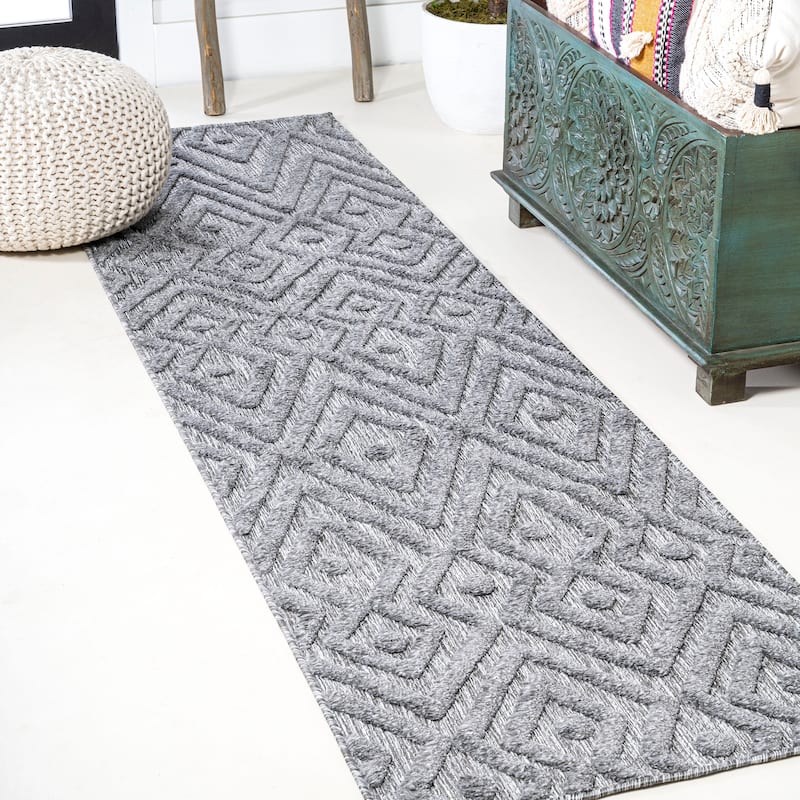 JONATHAN Y Salines Moroccan Diamond Indoor/Outdoor Area Rug