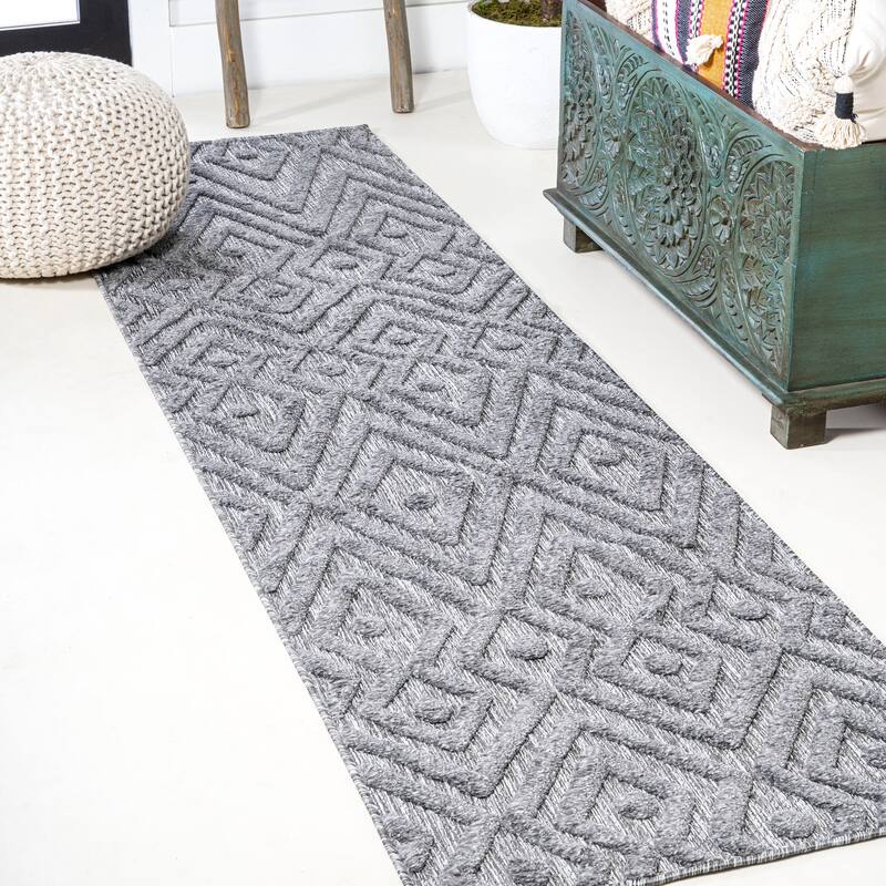 JONATHAN Y Salines Moroccan Diamond Indoor/Outdoor Area Rug