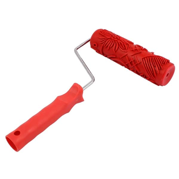 Shop Ceiling Wall Flower Pattern Painting Roller Brush Tool 079t