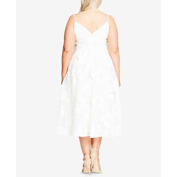 city chic white floral dress