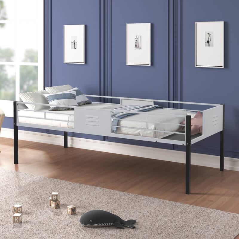 Sturdy Triple Twin Metal Bunk Bed - Ideal for Children's Rooms, Guest Rooms, and Space Efficiency