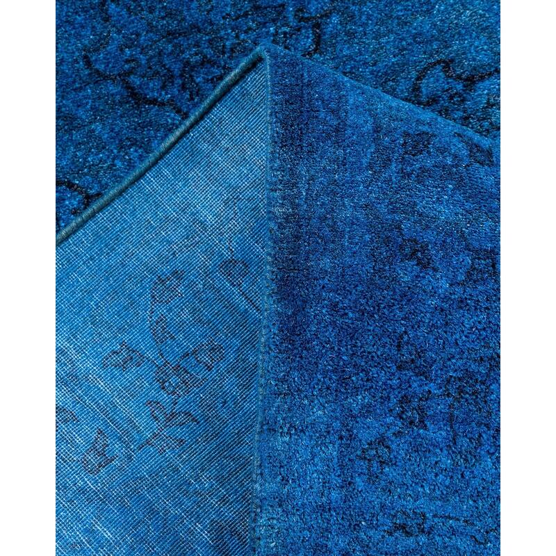 Contemporary Overdyed Wool Hand Knotted Runner - 2' 8" x 7' 10"