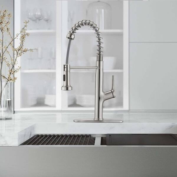 Kitchen Faucet Sink Faucet with Pull Out Sprayer, Single Hole ...