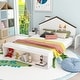preview thumbnail 6 of 15, Platform bed with house shape headboard