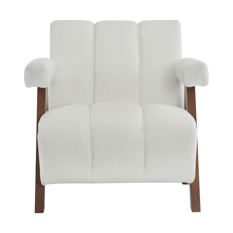 Delani Mid Century Upholstered Accent Chair by Christopher Knight Home