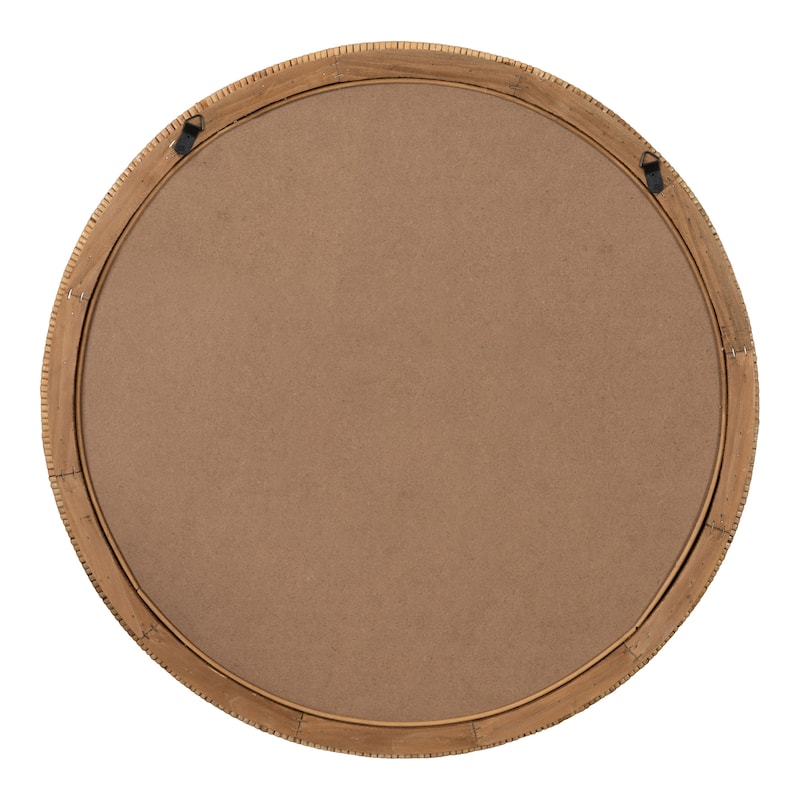 Kate and Laurel Rahfy Framed Wall Mirror - 28" Diameter