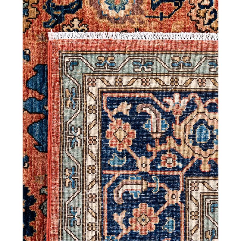Serapi One-of-a-Kind Hand-Knotted Area Rug - Orange - 9' 0" x 11' 9"