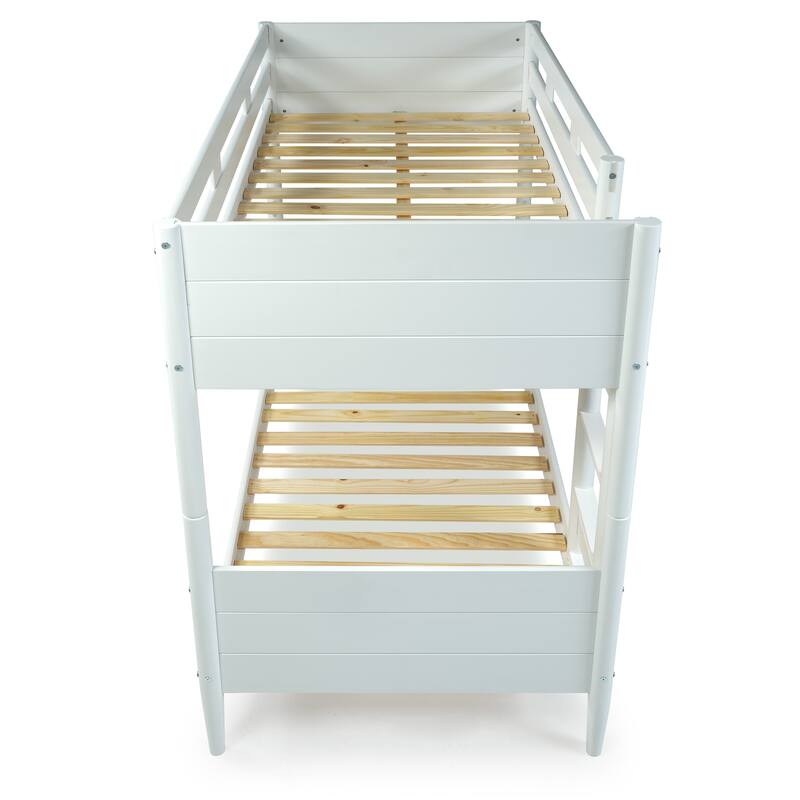 Mid Century Modern Bunk Bed Twin over Twin