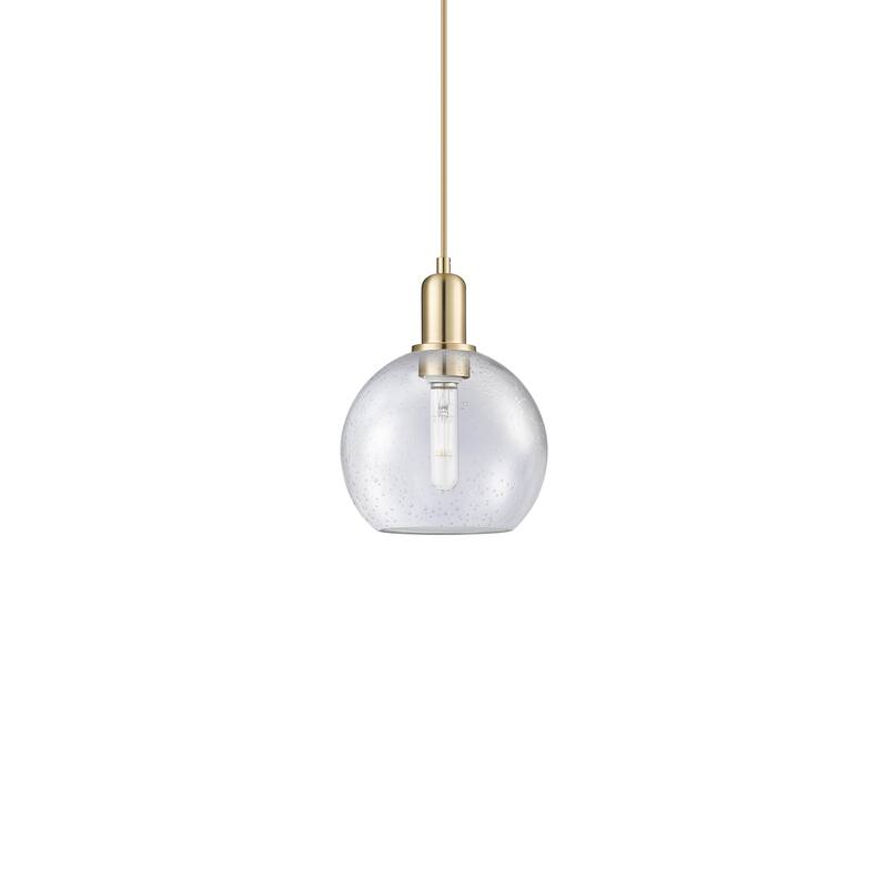 Innovations Lighting 716-1P-11-8 Athens Pendant Athens 8" Wide Mini - Champagne Bronze / Seedy