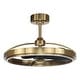 preview thumbnail 6 of 12, 27" Modern Gold ABS 3-blade Fandelier Bladeless Ceiling Fan with Light and Remote