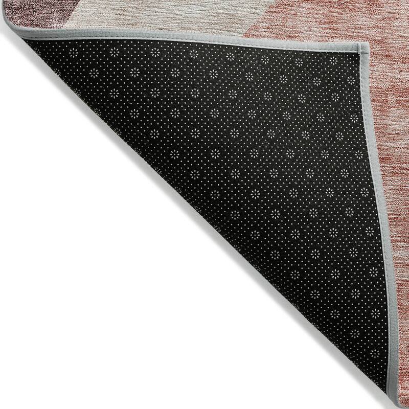 Machine Washable Indoor/ Outdoor Chantille Modern Abstract Rug