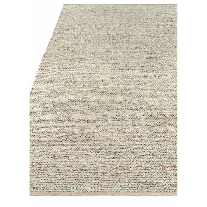 EXQUISITE RUGS Lauryn Handwoven Polyester/Cotton Beige Area Rug.