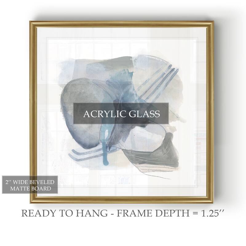 Stone Ellipses II -Black Framed Print