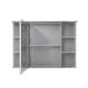 preview thumbnail 18 of 95, Modern Surface Mount Solid Wood Framed Medicine Cabinet With Mirror and Shelves