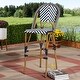 preview thumbnail 2 of 15, Indoor and Outdoor Stackable Bar Stool by Baxton Studio