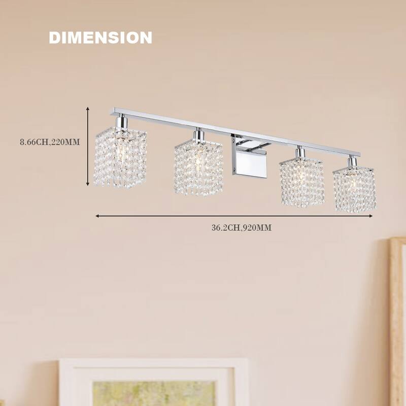 Modern Bathroom Lights with Crystal Shape