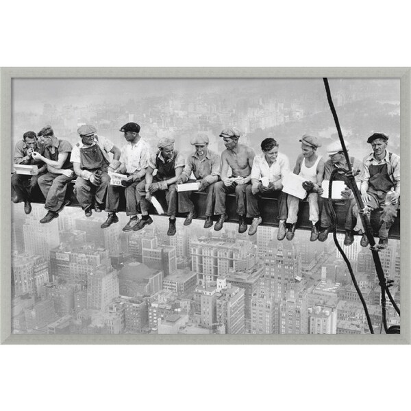 Lunch on a Skyscraper 1932 by Charles C. Ebbets Framed Texture Art