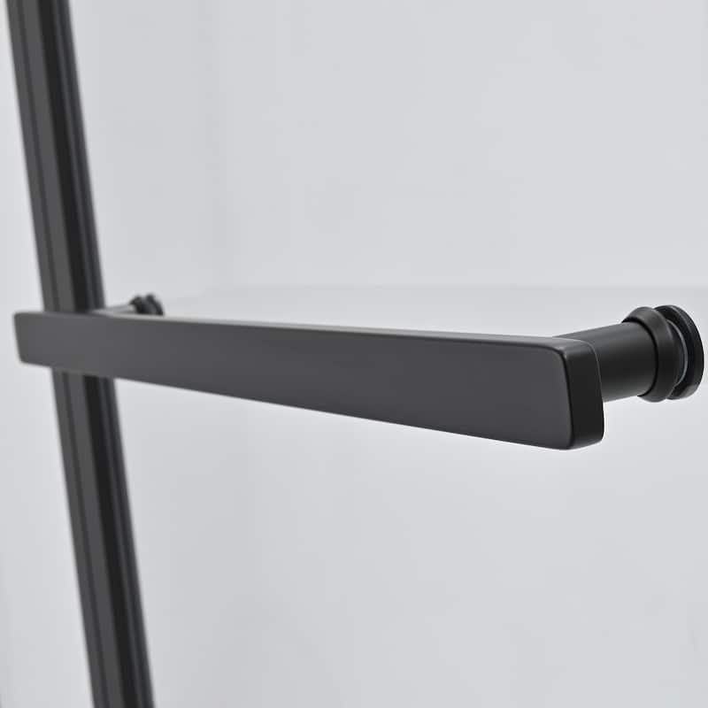 Canteras 39" x 55" H Hinged Frameless Tub Door
