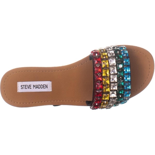 Steve madden rainbow slides online