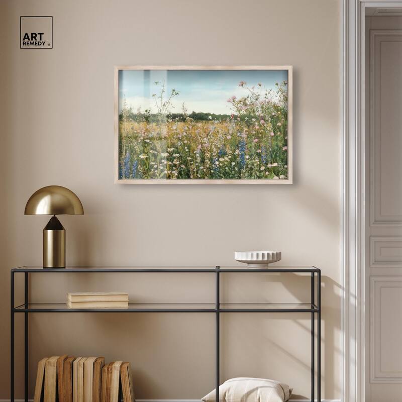 Glimmering Glade Garden II Shadowbox by Art Remedy