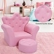 preview thumbnail 5 of 4, Kids Sofa PVC Leather Princess Sofa with Embedded Crystal
