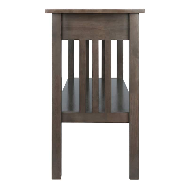 Stafford Console Hall Table, Oyster Gray - 40 x 17.87 x 29.92 inches