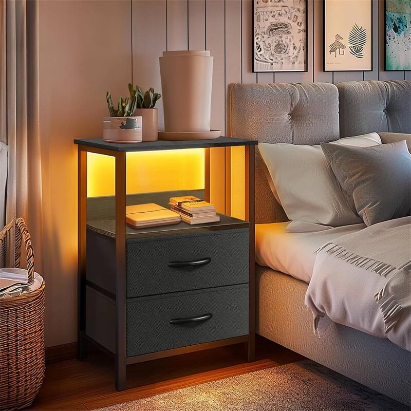 Nightstand with Charging Station