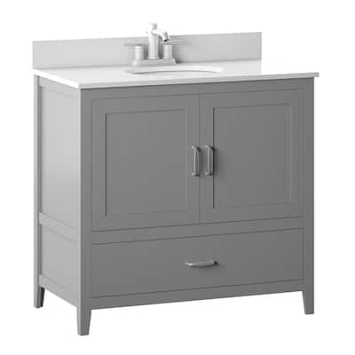 36" Traditional Bathroom Vanity with Drawer