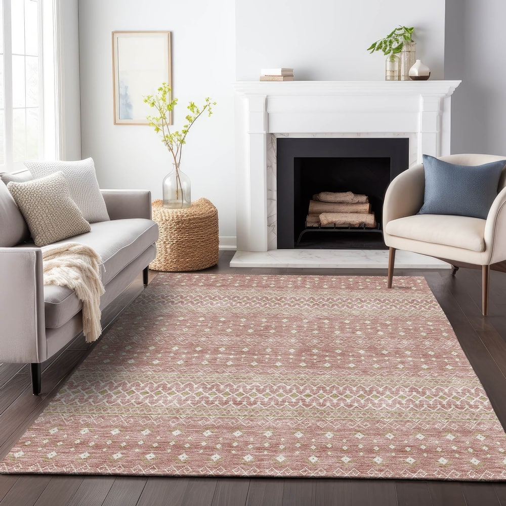 Premium Washable Super Soft Boho Geo Mayfield Rug