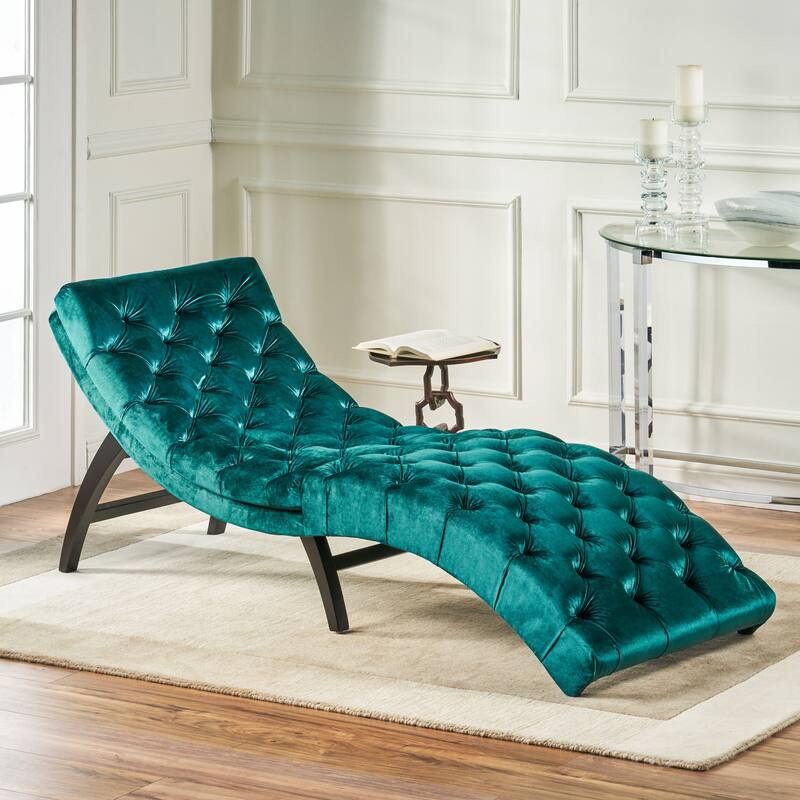 Comfortable Velvet Chaise Lounge for Relaxation and Style Enhancement