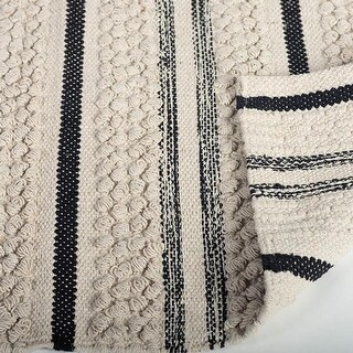 Woven Textured Pattern Cotton Rug - 3' x 5' - Bed Bath & Beyond - 40311329