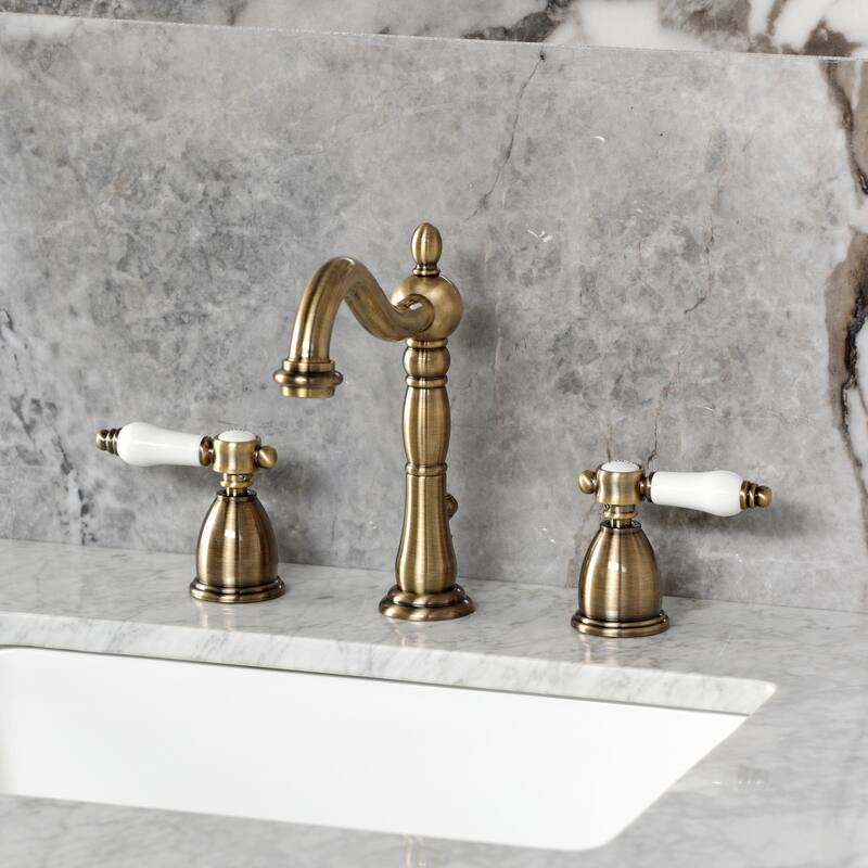 Kingston Brass Bel-Air Widespread Bathroom Faucet with Brass Pop-Up