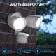 preview thumbnail 20 of 21, Dual-Head Integrated LED Wall Mount Flood Light with Motion Sensor, Outdoor Security Light, Waterproof