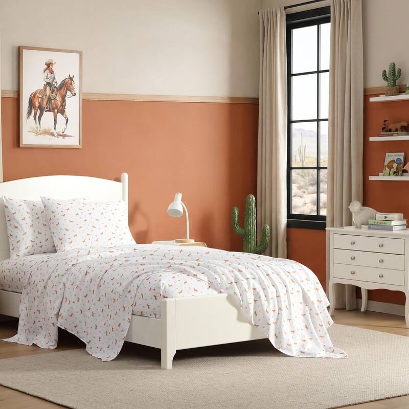 Wrangler Kids Printed Cozy Sheet Set